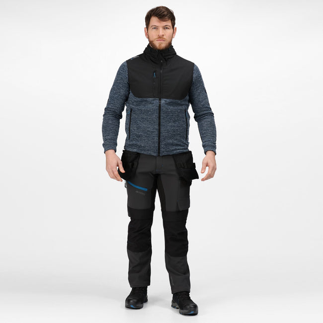 Blue Wing Marl-Black - Back - Regatta Professional Mens Jacket