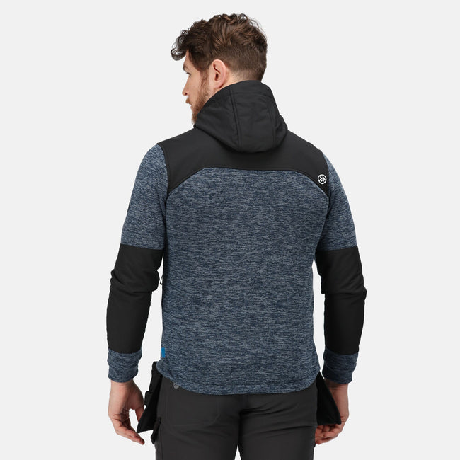 Blue Wing Marl-Black - Side - Regatta Professional Mens Jacket