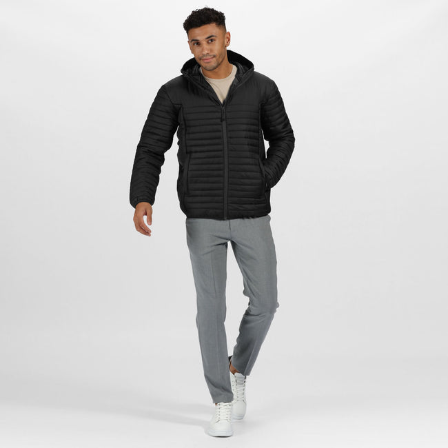 Black - Back - Regatta Professional Mens Padded Jacket