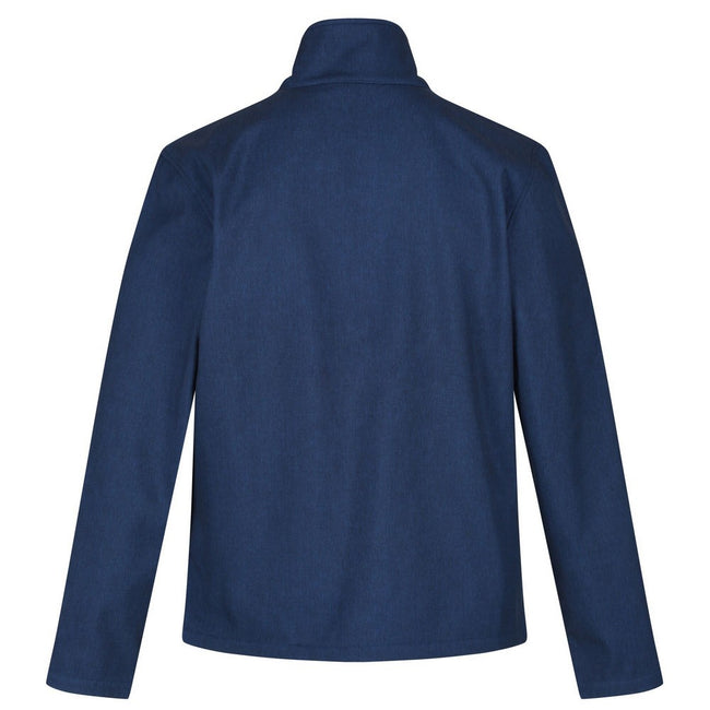 Navy Marl - Back - Regatta Mens Cera V Wind Resistant Soft Shell Jacket