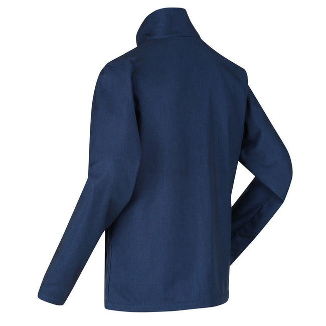 Navy Marl - Pack Shot - Regatta Mens Cera V Wind Resistant Soft Shell Jacket