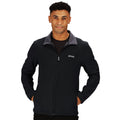 Black - Side - Regatta Mens Cera V Wind Resistant Soft Shell Jacket