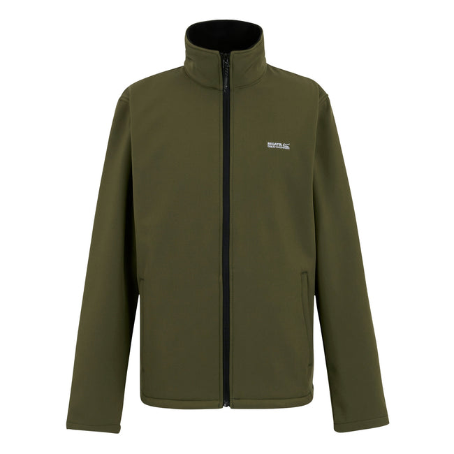 Olive Night - Front - Regatta Mens Cera V Wind Resistant Soft Shell Jacket