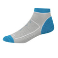 Light Steel-Niagra Blue - Side - Regatta Womens-Ladies Samaris Trail Colour Block Ankle Socks (Pack of 2)