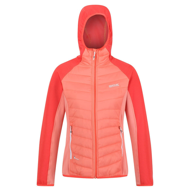 Fusion Coral-Neon Peach - Front - Regatta Womens-Ladies Andreson VI Insulated Jacket