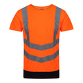 Orange-Navy - Front - Regatta Professional Mens High-Vis Short-Sleeved T-Shirt
