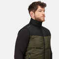 Dark Khaki-Black - Pack Shot - Regatta Professional Mens Insulated Body Warmer