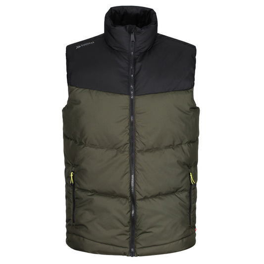 Dark Khaki-Black - Front - Regatta Professional Mens Insulated Body Warmer