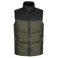 Dark Khaki-Black - Front - Regatta Professional Mens Insulated Body Warmer