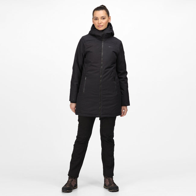 Ash - Back - Regatta Womens-Ladies Voltera III Heated Waterproof Jacket