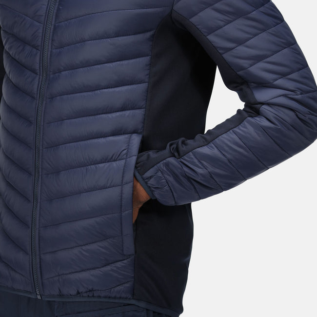 Navy - Close up - Regatta Professional Mens Hybrid Jacket