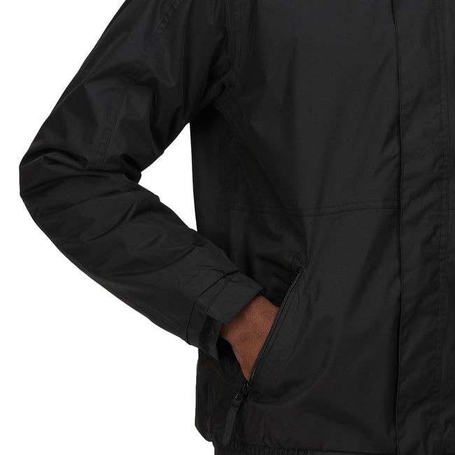 Black-Ash - Close up - Regatta Professional Mens Waterproof Insulated Jacket