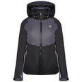 Black-Ebony Grey - Front - Regatta Womens-Ladies Radiate II Waterproof Ski Jacket