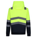 Yellow - Back - Regatta Professional Mens Overhead High-Vis Hoodie