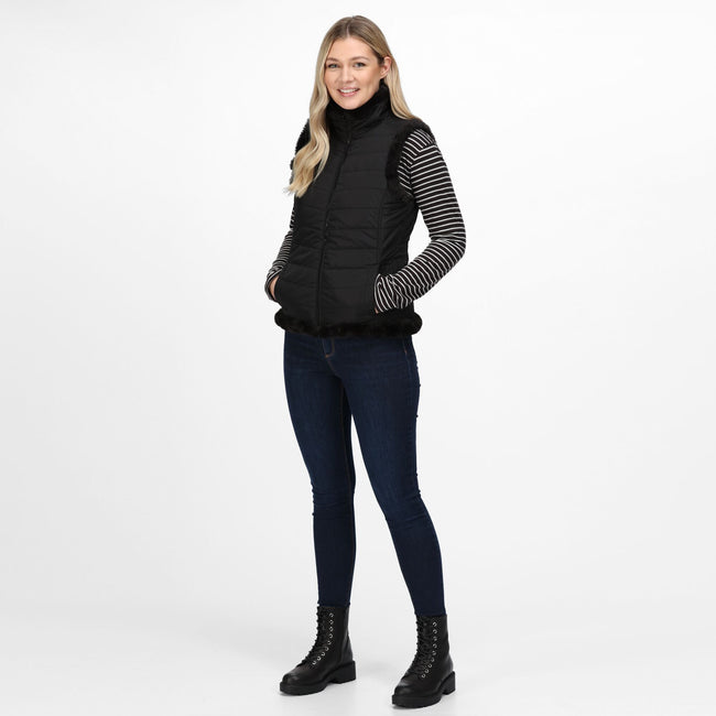 Black - Side - Regatta Womens-Ladies Winslow Body Warmer