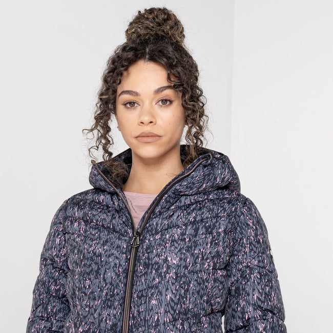 Powder Pink Wave - Pack Shot - Dare 2B Womens-Ladies Reputable Embellished Padded Jacket