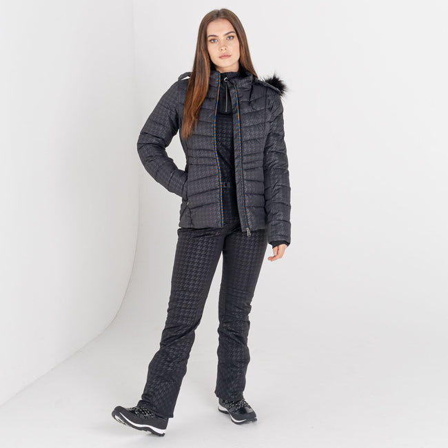 Black - Back - Dare 2B Womens-Ladies Glamorize II Embellished Ski Jacket