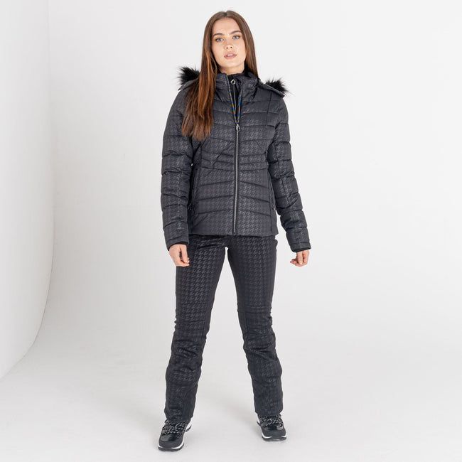 Black - Side - Dare 2B Womens-Ladies Glamorize II Embellished Ski Jacket