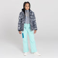 Black-White - Back - Dare 2B Girls Verdict Leopard Print Insulated Ski Jacket