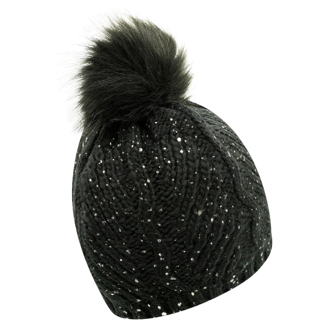Black - Side - Dare 2B Womens-Ladies Remind Beanie