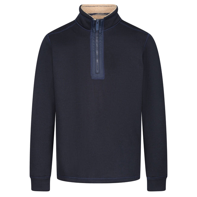 Navy - Front - Regatta Mens Galador Half Zip Fleece Top