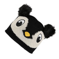 Black - Back - Regatta Childrens-Kids Animally III Knitted Penguin Beanie