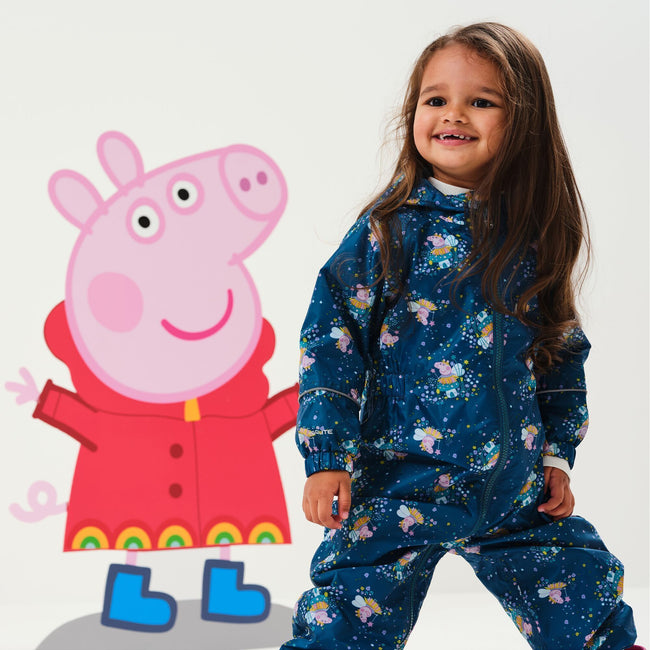 Gulfstream - Back - Regatta Childrens-Kids Pobble Peppa Pig Waterproof Snowsuit