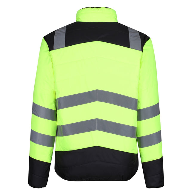 Yellow-Navy - Lifestyle - Regatta Professional Mens Baffled Hi-Vis Thermal Top