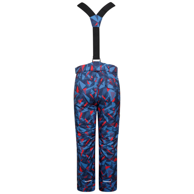 Vallarta Blue - Back - Dare 2B Childrens-Kids Timeout II Waterproof Geometric Ski Trousers