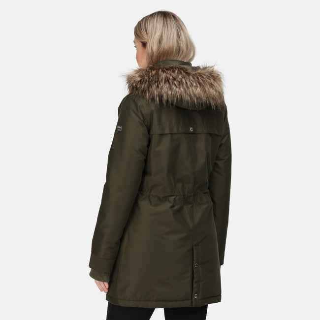 Dark Khaki - Lifestyle - Regatta Womens-Ladies Samiyah Insulated Parka