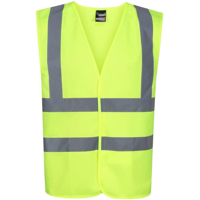 Yellow - Front - Regatta Professional Mens Hi-Vis Vest