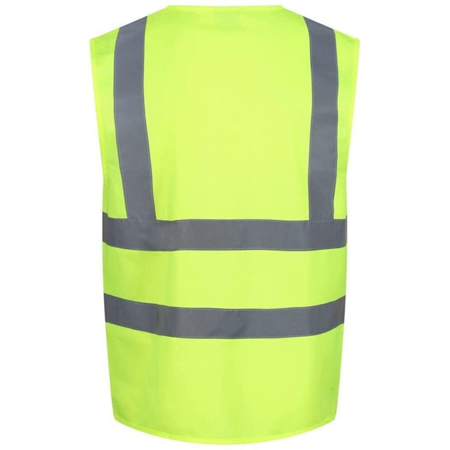 Yellow - Back - Regatta Professional Mens Hi-Vis Vest