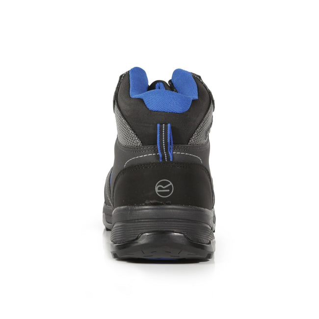 Briar Grey-Oxford Blue - Side - Regatta Professional Mens Safety Boots