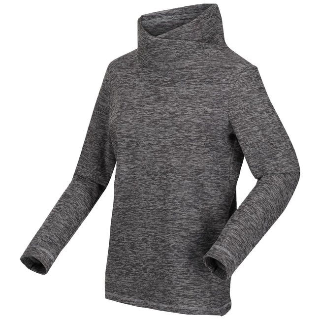 Storm Grey Marl - Side - Regatta Womens-Ladies Radmilla Wrap Fleece Top