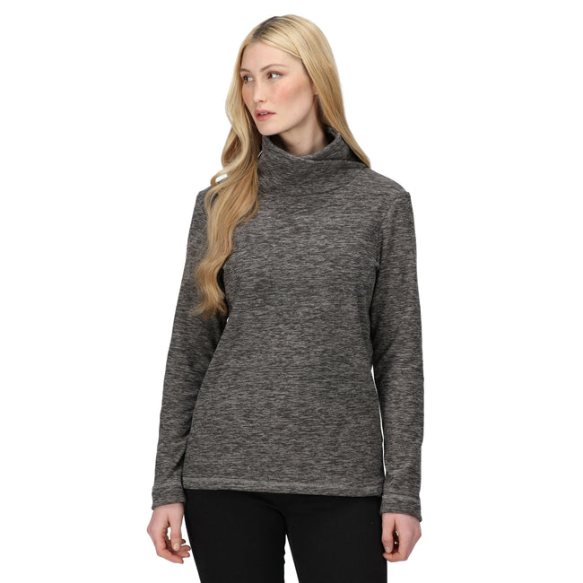 Storm Grey Marl - Pack Shot - Regatta Womens-Ladies Radmilla Wrap Fleece Top