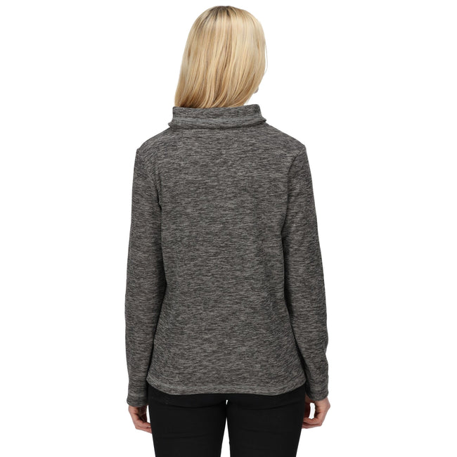 Storm Grey Marl - Close up - Regatta Womens-Ladies Radmilla Wrap Fleece Top