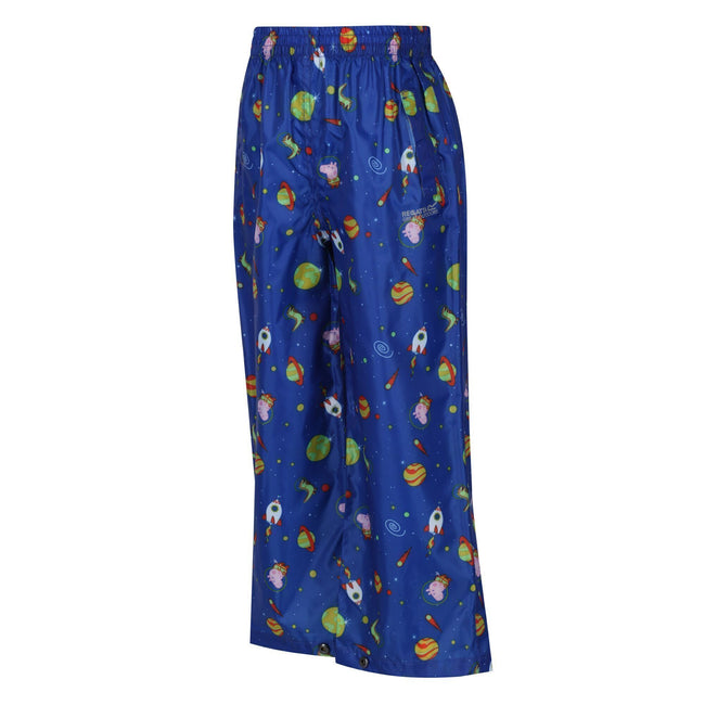 Surf Spray - Lifestyle - Regatta Childrens-Kids Cosmic Peppa Pig Waterproof Over Trousers