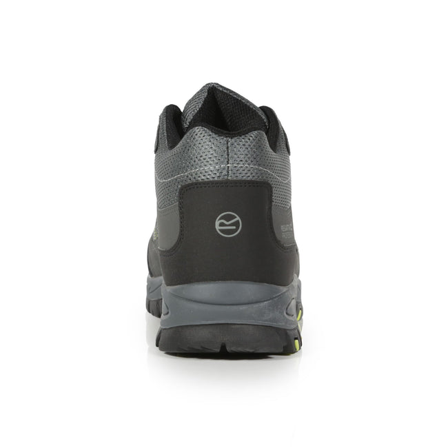 Briar Grey-Lime - Side - Regatta Professional Mens Safety Shoes