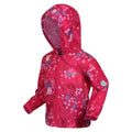 Fusion Pink - Side - Regatta Childrens-Kids Peppa Pig Packaway Waterproof Jacket