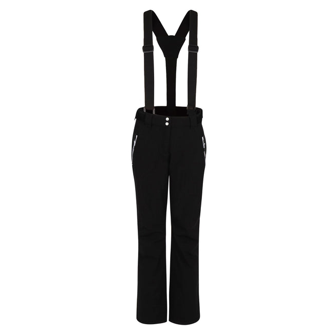 Black - Front - Dare 2B Womens-Ladies Effused II Waterproof Ski Trousers