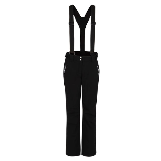 Black - Front - Dare 2B Womens-Ladies Effused II Waterproof Ski Trousers