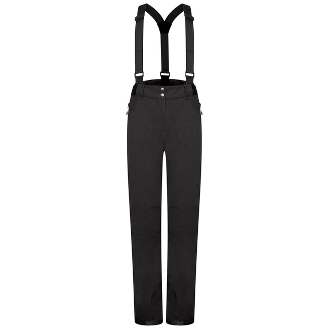 Black - Front - Dare 2B Womens-Ladies Effused II Waterproof Ski Trousers