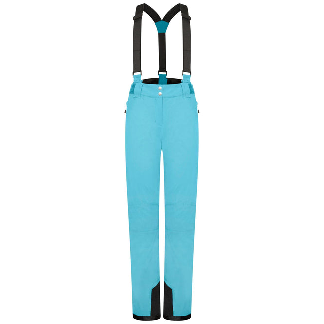 Capri Blue - Front - Dare 2B Womens-Ladies Effused II Waterproof Ski Trousers