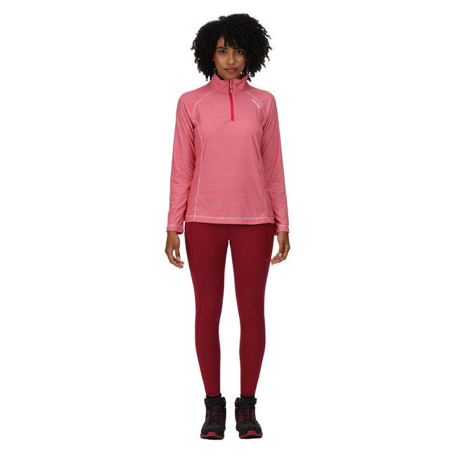 Rethink Pink-White - Back - Regatta Womens-Ladies Montes Lightweight Fleece Top