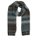 Teal-Black - Front - Regatta Womens-Ladies Frosty Knitted Scarf