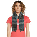 Teal-Black - Back - Regatta Womens-Ladies Frosty Knitted Scarf