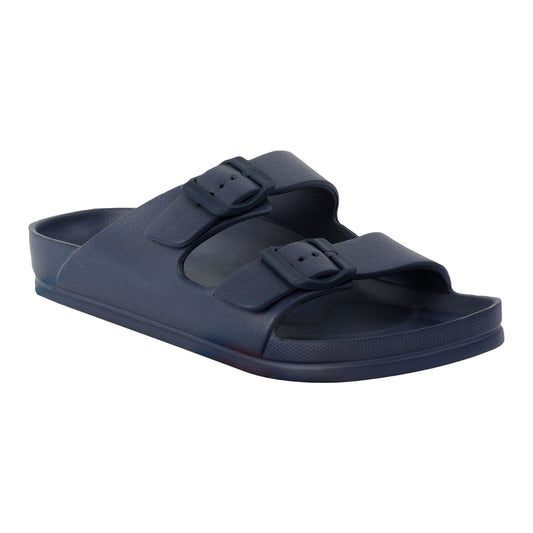 Navy - Front - Regatta Womens-Ladies Brooklyn Dual Straps Sandals