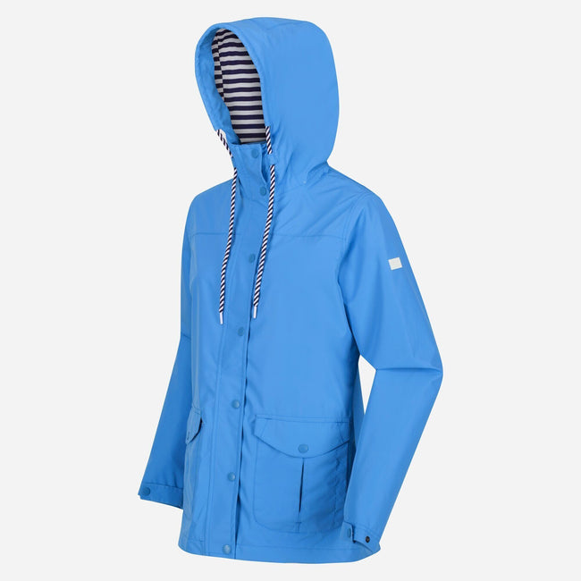 Fuchsia - Side - Regatta Womens-Ladies Bayarma Lightweight Waterproof Jacket