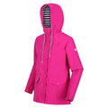 Neon Pink - Side - Regatta Womens-Ladies Bayarma Lightweight Waterproof Jacket