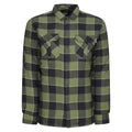 Green - Front - Regatta Professional Mens Checked Padded Shirt